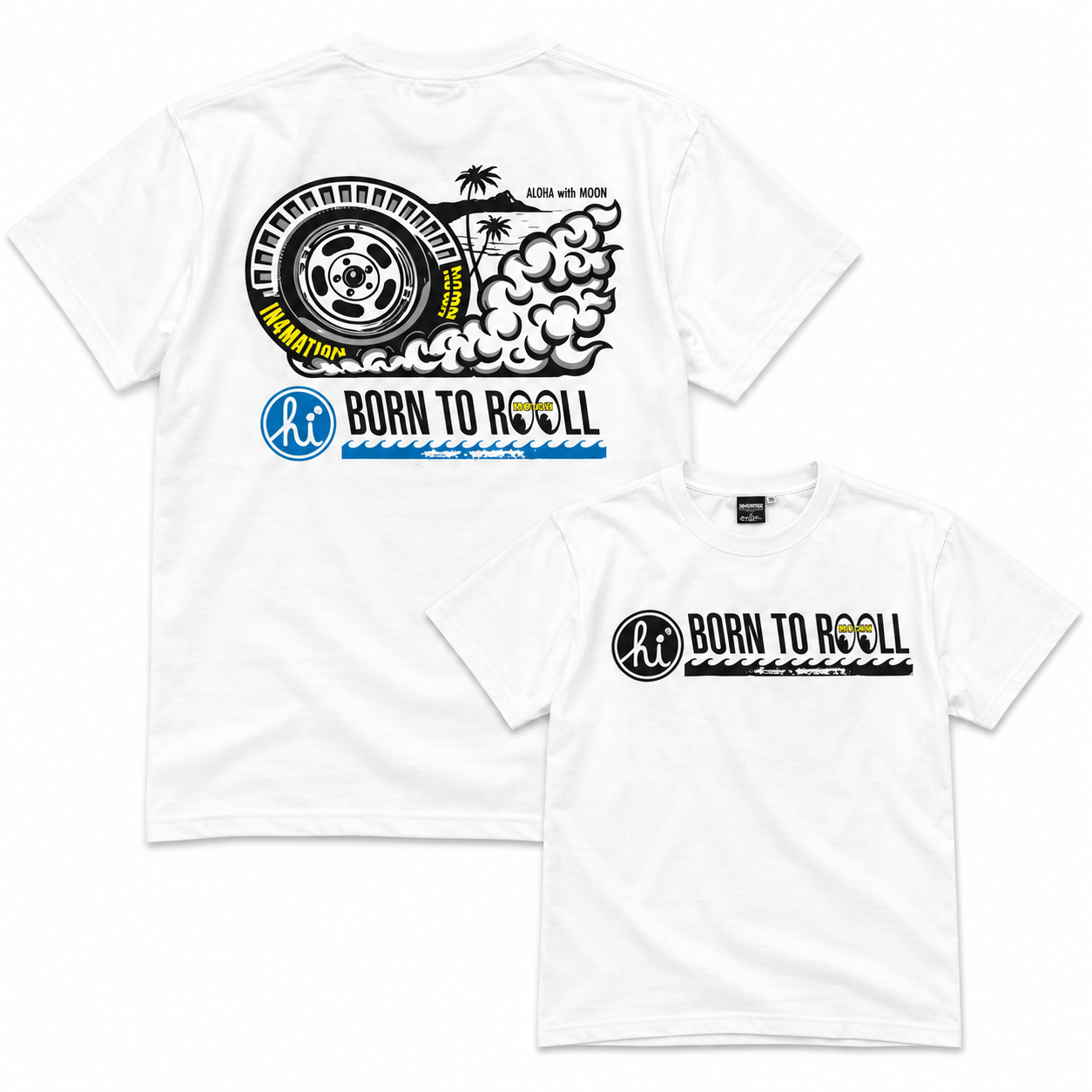 in4mation x MOON Burnout T-shirt [TM863WH] – MOONEYES BKK